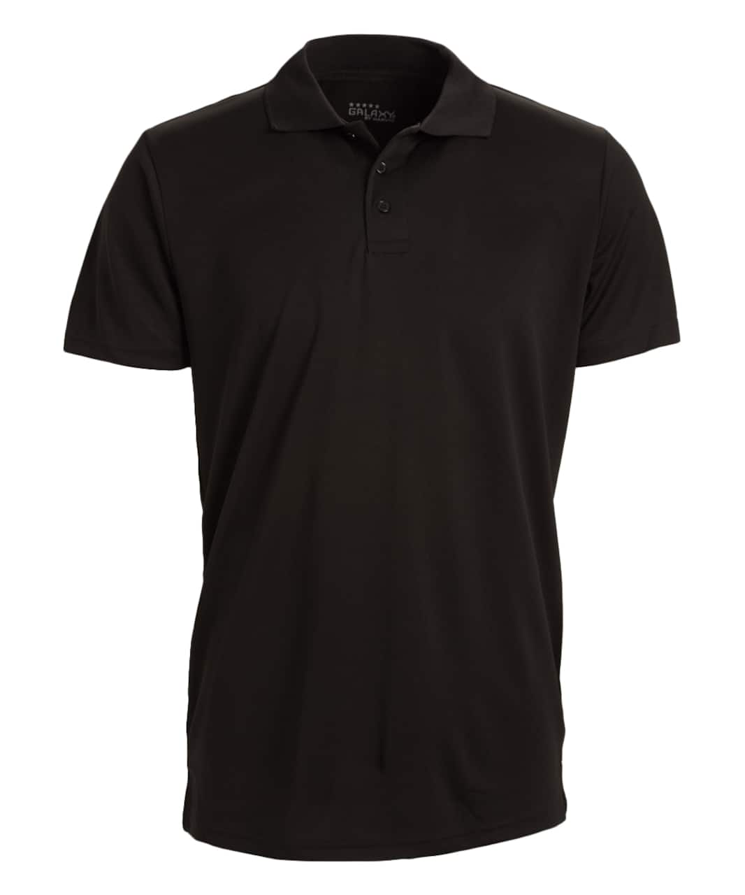 Galaxy by Harvic Tagless Dry-Fit Moisture-Wicking Men's Polo Shirt